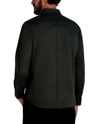 Long Sleeve Printed Button Front Shirt