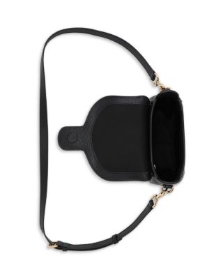 Pebbled Leather Saddle Bag