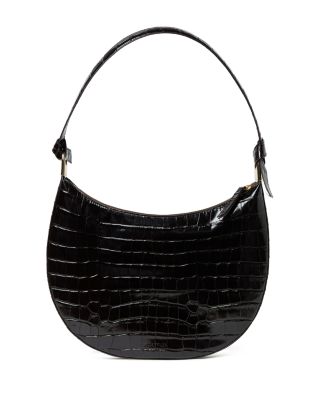 Harlow Medium Embossed Leather Fling Shoulder Bag