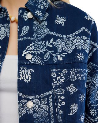 Opal Swing Printed Denim Jacket