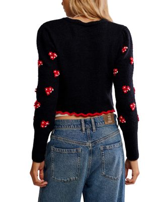 Nonna Crewneck Cardigan Sweater