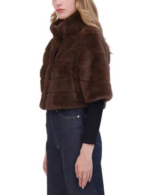 Faux Fur Mink Bolero