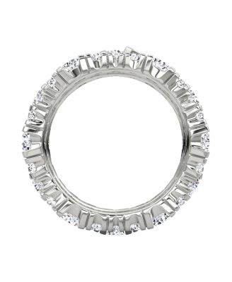 3 Row Pav&eacute; Ring in 14K Gold, 4.56ctw Round Brilliant Lab Grown Diamonds