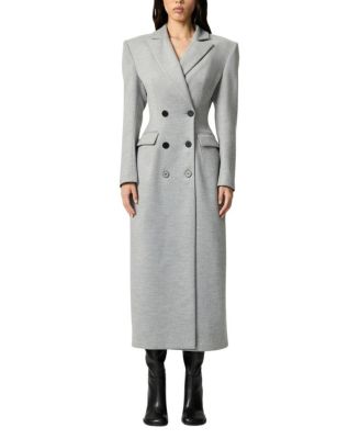 Structured Double-Breasted Maxi Coat