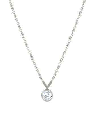  Arrow Necklace in 14K Gold, 0.25ctw Round Brilliant Lab Grown Diamond