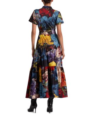 Lucy Roll Sleeve Midi Dress