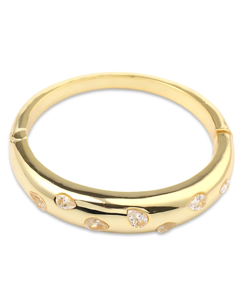 Aqua Chromosphere Scattered Stone Bangle Bracelet - Exclusive