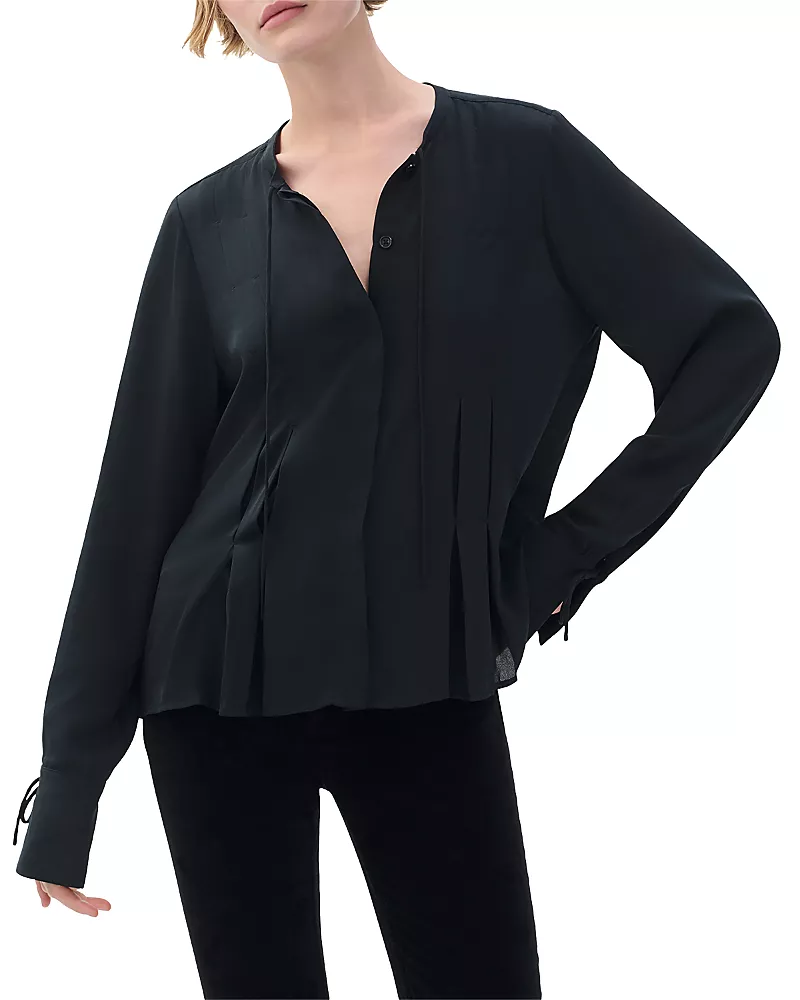 rag & bone Arden Pleated Blouse