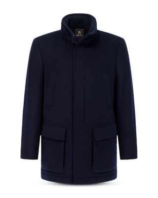 Wool and Cashmere Padded Car Coat