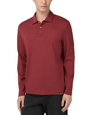 Pima Interlock Long Sleeve Polo