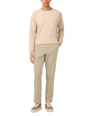 Garment-Dyed Stretch Cotton Trousers