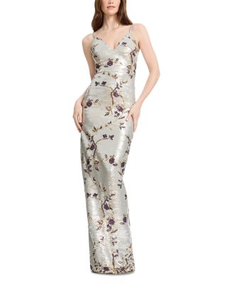 Cammie Floral Sequin Maxi Dress