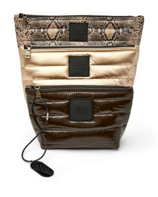 Travel Trio Quilted Nylon Travel Organizer Bags, Set of 3