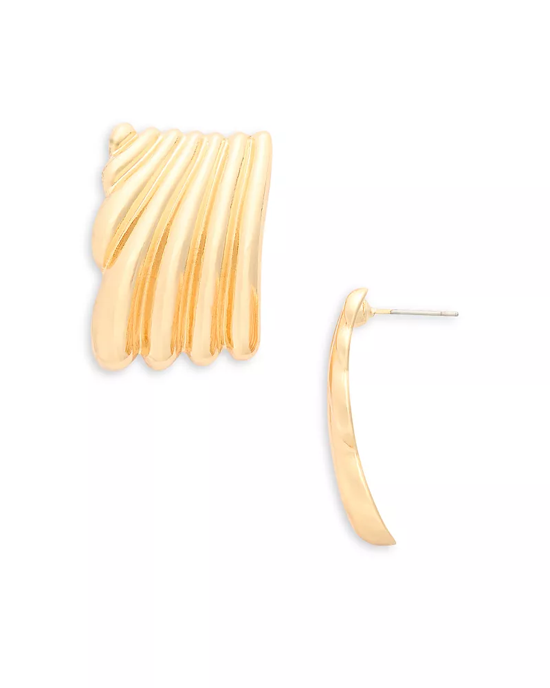 Aqua Textured Drop Earrings - Exclusive