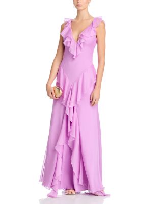 Estella Bias Ruffled Gown