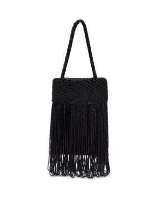Valentina Mini Beaded Satin Shoulder Bag