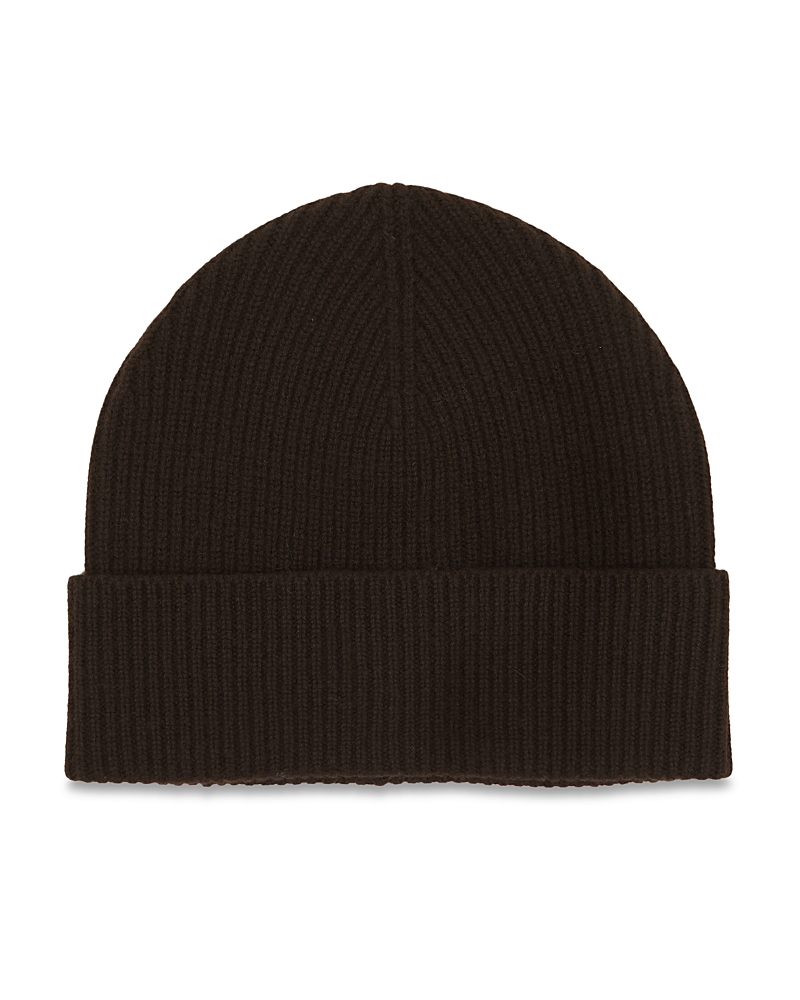 Reiss Filipa Knitted Beanie In Brown