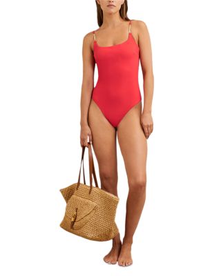Trim One Piece Swimsuit