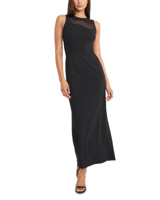 Scuba Crepe Back Slit Dress