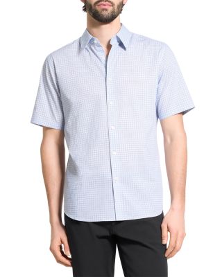 Irving Short Sleeve Mini Geo Relaxed Fit Button Down Shirt