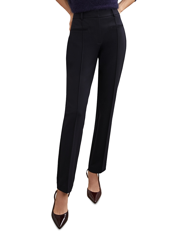 Reiss Norla Tapered Pants In Black
