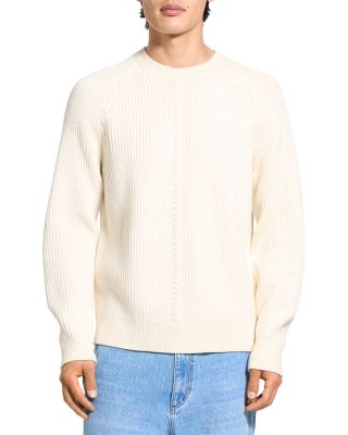 Cable Long Sleeve Crew Neck in Montana Wool