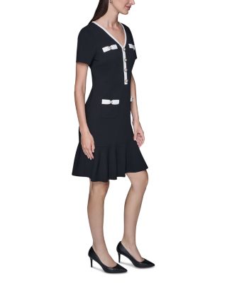 Scuba Crepe A Line Dress