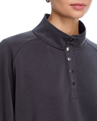 Graphite Cloud Henley Pullover & Luxe Cloud Wide Leg Pants