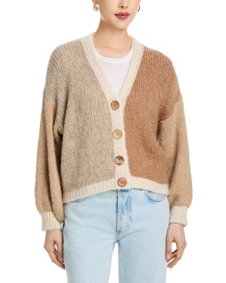 Colorblocked Cardigan Sweater 