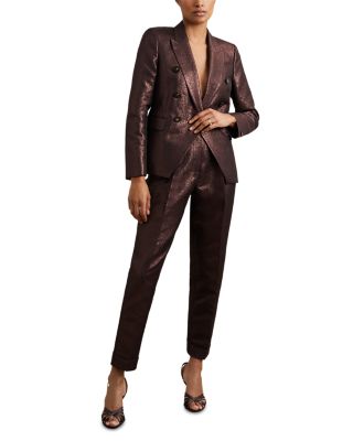 Petite Sparkle Tapered Pants