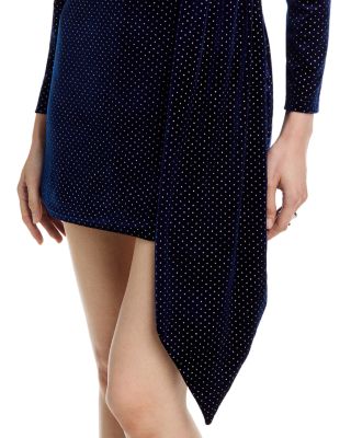 Studded Velvet Mini Dress - Exclusive