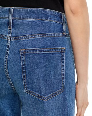High Rise Cropped Barrel Jeans in Indigo - Exclusive