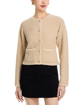 Effie Boucle Knit Cardigan Sweater 