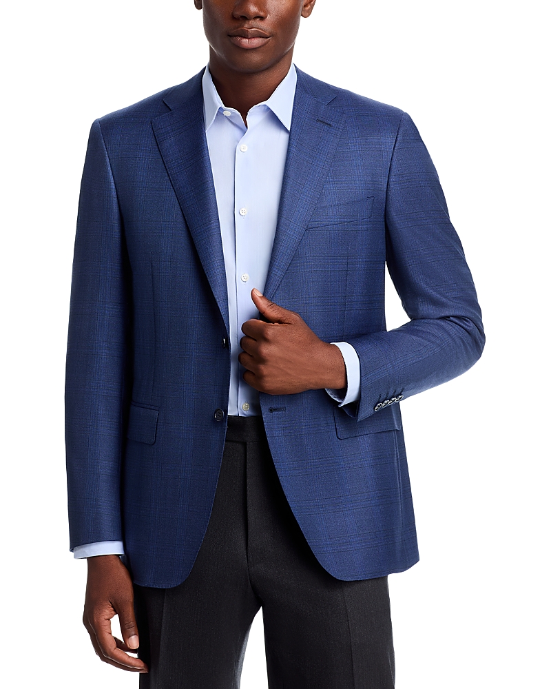 Canali Siena Regular Fit Tonal Sportcoat In Blue
