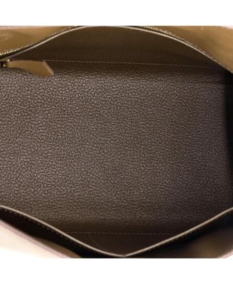 Kelly 28 Handbag Brown Madame with Gold Hardware