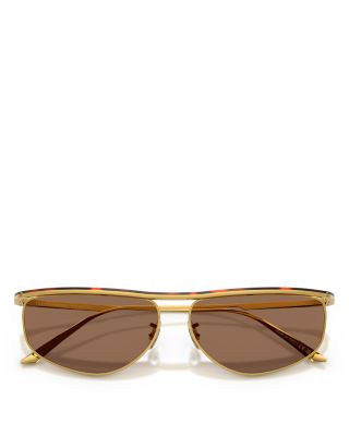 Irregular Oval Sunglasses, 59mm
