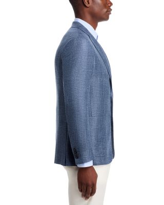 Kei Houndstooth Unstructured Trim Fit Sport Coat