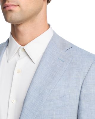 Capri Linen & Wool M&eacute;lange Solid Slim Fit Suit