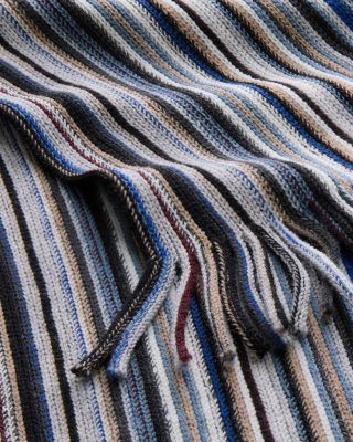 Pencil Stripe Raschel Scarf - Exclusive
