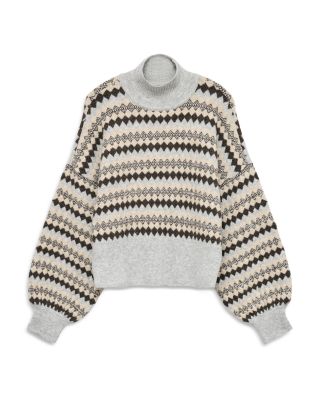 Gaiva Long Sleeve High Neck Pullover Sweater