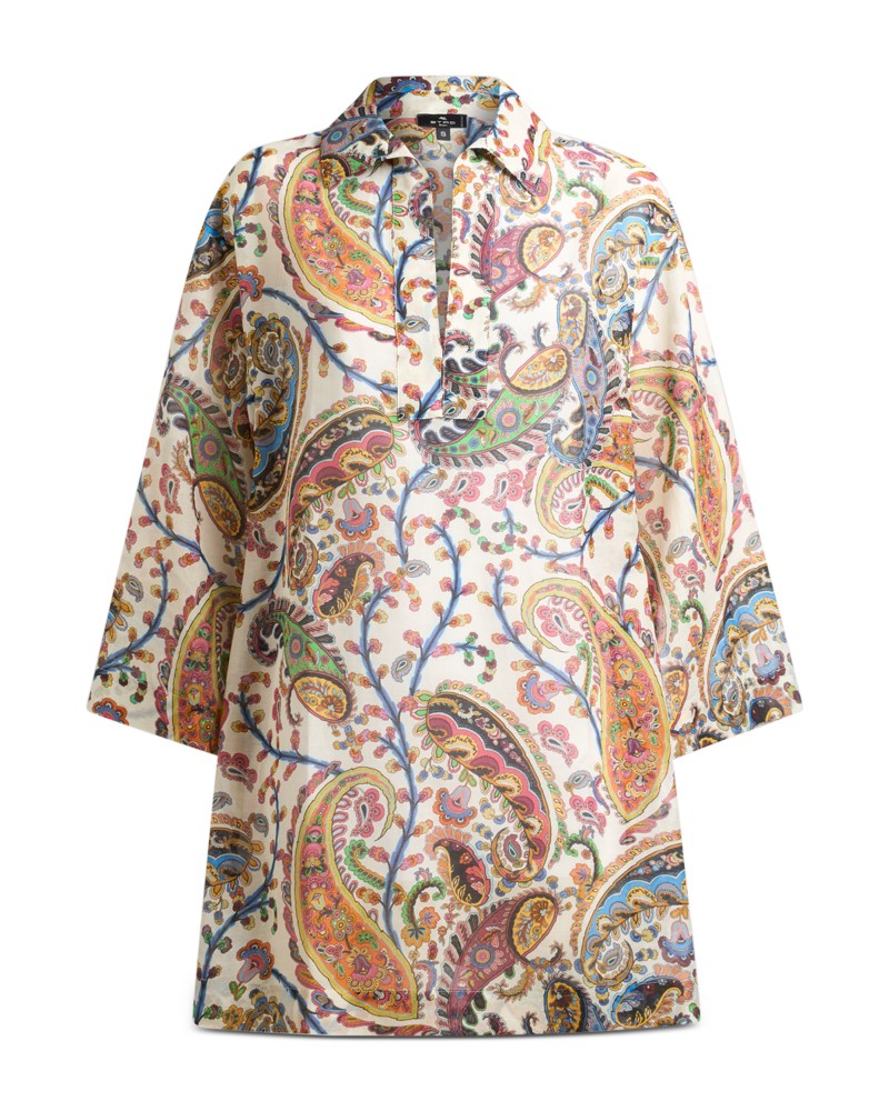 Etro Beach Kimono Shirt in Print On W