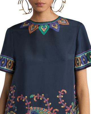 Silk Mini Tunic Dress