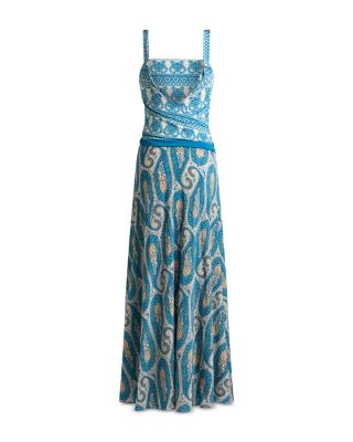 Wrap Flared Maxi Dress