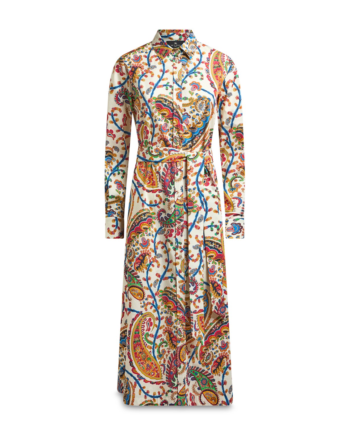 Etro Paisley Midi Shirtdress in Print On W