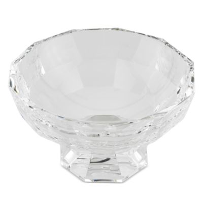 Crystal Glass Bowl with Clear Base