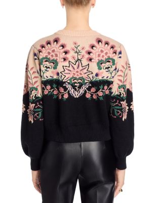 Belle Garden Mixed Knit Cardigan