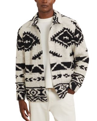 Gillmore Long Sleeve Fair Isle Jacquard Knit Overshirt