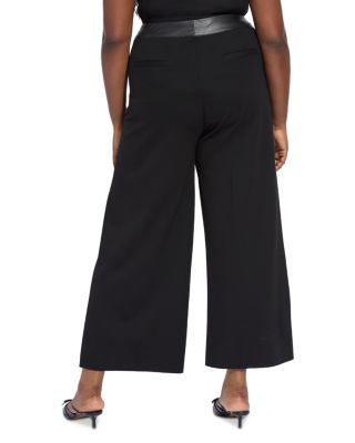 Denver High Waist Wide Leg Pont&amp;eacute; Pants