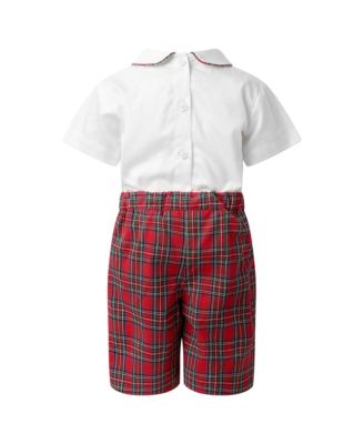Boys' Tartan Shirt and Short Set - Baby, Little Kid