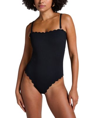 Bandeau Scallop Swimsuit